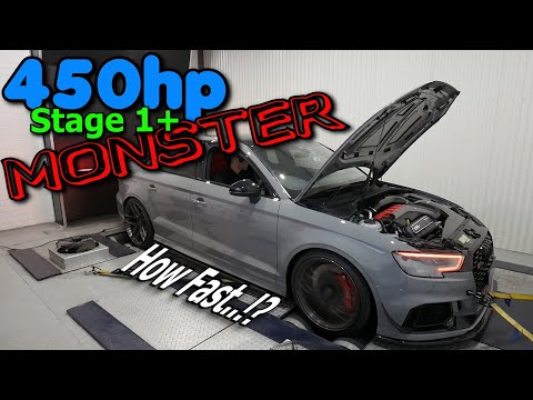 Видео: ЭТАП 1. Тюнингованный Audi RS3 — испытания на динамометрическом стенде и УСКОРЕНИЕ