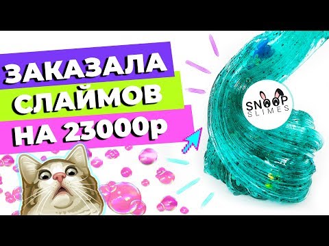 Видео: ЗАКАЗАЛА СЛАЙМОВ НА 23000р | ОБЗОР SNOOP SLIMES | SLIMOSHOP