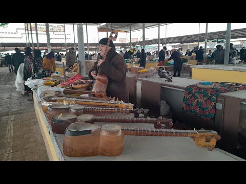 Видео: ХАЗОРАСП БОЗОРИДА РУБОБ ВА ДОИРА НАРХЛАРИ 21.МАРТ