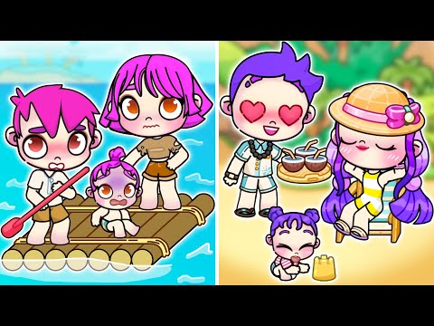 Видео: БЕДНАЯ vs БОГАТАЯ НА НЕОБИТАЕМОМ ОСТРОВЕ  НОВЫЕ РУСАЛКИ В АВАТАР ВОРЛД  Toca Life World