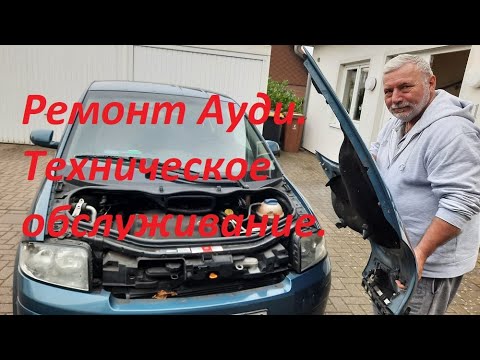 Видео: Техническое обслуживание!Меняем масло на Ауди !Седой Бродяга из Германии.