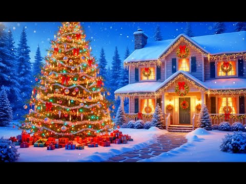 Видео: Снежное Рождество 🌙 Расслабляющее фортепиано и теплая атмосфера праздничного камина