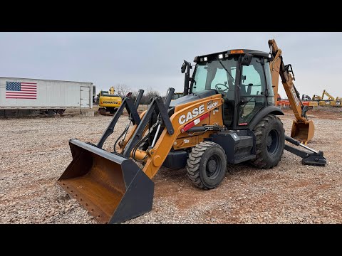 Видео: Экскаватор-погрузчик Case 580 N 4x4 с удлинителем ковша, органами управления и полной кабиной