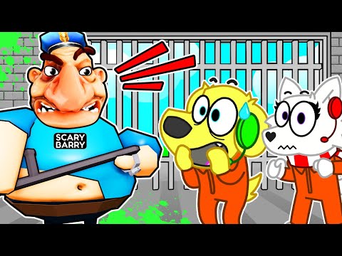Видео: Побег из новой тюрьмы SCARY BARRY в Roblox