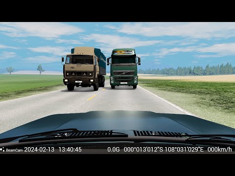 Видео: РЕГИСТРАТОР ЗАПИСАЛ Ужасное ДТП! - BeamNg Drive