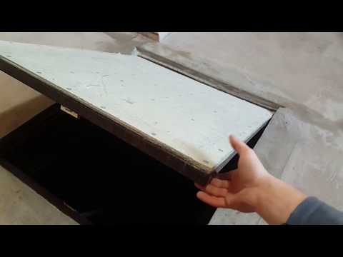 Видео: скрытый люк в подвал без гемора с петлями, под плитку, ламинат и т.д.  ч.2