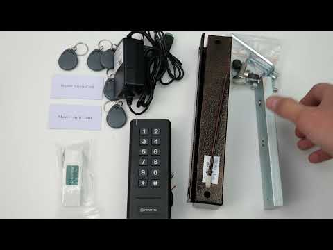 Видео: Электромагнитный замок с кодовой панель. Комплект