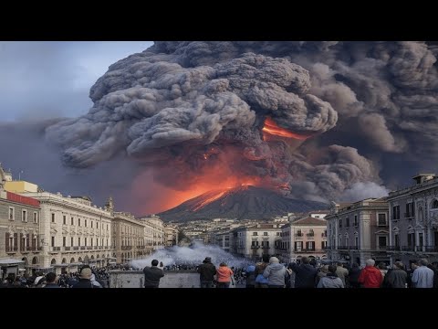 Видео: Мощное Извержение Вулкана в Италии Сегодня! Вулкан Этна Извергся Эпическим Образом!