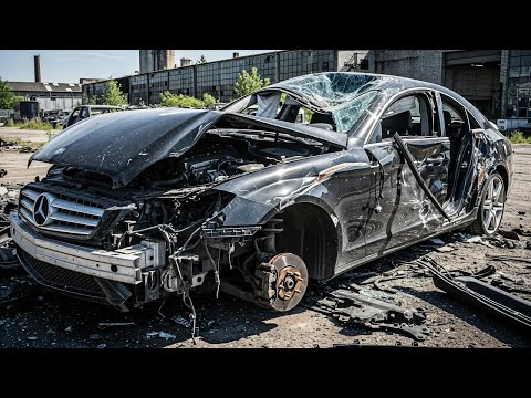Видео: Реставрация Mercedes-Benz CLS | Из разбитого автомобиля в роскошный седан