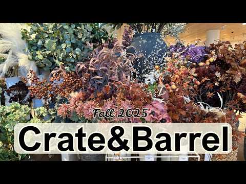 Видео: Осенняя коллекция Crate & Barrel | Идеи и стильный дизайн для осеннего декора дома