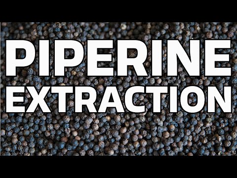 Видео: Извлечение пиперина из черного перца