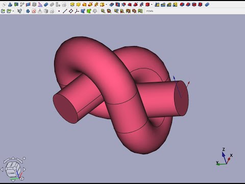 Видео: FreeCAD Часть 94. Пример создания модели. Загогулина