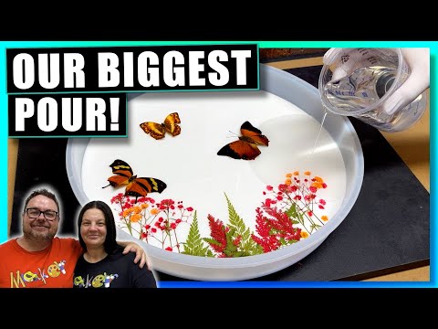 Видео: Наш новый столик-бабочка из смолы выглядит НЕВЕРОЯТНО!!