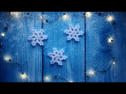 Видео: Простая снежинка крючком | Снежинка крючком за 5 минут