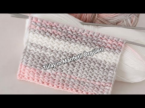 Видео: Обе стороны одинаковы 🎉 Простой узор для вязания в один ряд