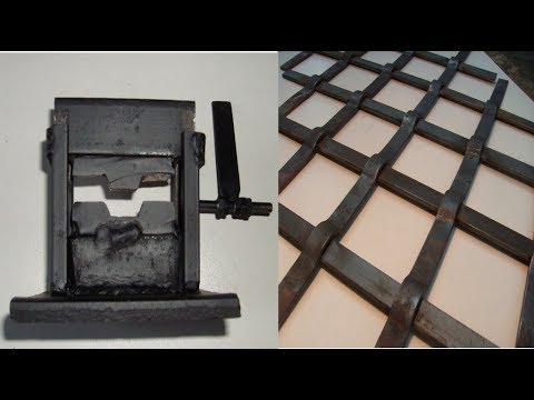 Видео: Самодельный станок для решетки.Станок для холодной ковки.