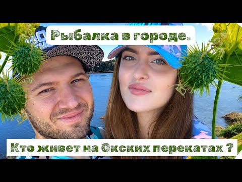 Видео: Спиннинг в городе. Кто живет на Окских перекатах ? 