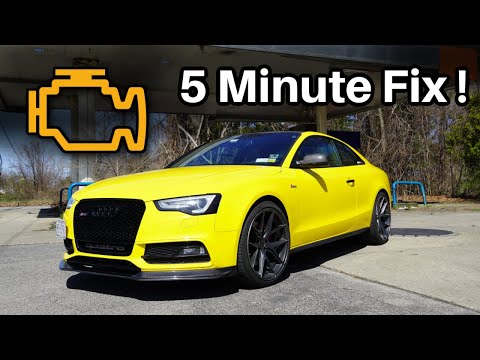 Видео: Стандартное решение для Audi Check Engine Light (EVAP)