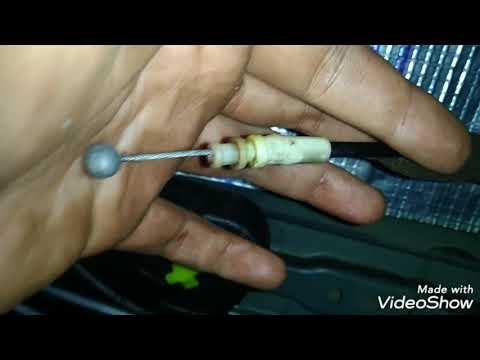 Видео: Ремонт ручки двери - тросика Ниссан Жук Nissan Juke. обрезка укорачивание обрыв трасса