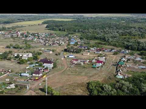 Видео: Вид с.Шахматовка Оренбургской области с высоты птичьего полета