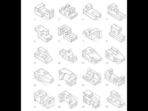 Видео: FreeCAD.#4. Создание простых 3Д-Моделей. 20 вариантов