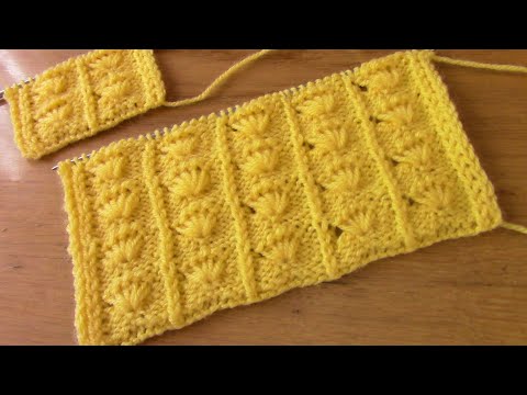 Видео: Узор спицами Кисти💛Knitting patterns