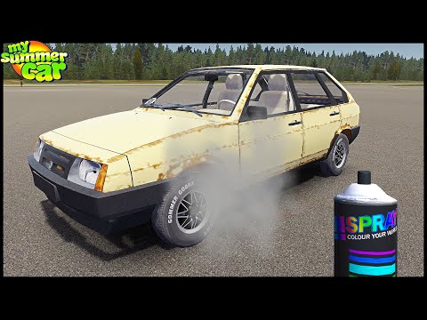 Видео: ПОКРАСИЛ ДЕВЯТКУ Из БАЛОНЧИКА! Получил НОМЕРА! - My Summer Car