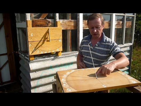 Видео: Горизонтальные солнечные часы