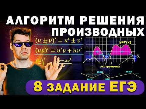 Видео: 8 задание профиль. Алгоритм решения производных