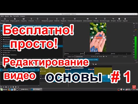 Видео: Бесплатный видеоредактор Shotcut | Начало работы | Урок 1