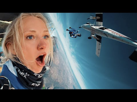 Видео: Моя девушка получила сертификат на прыжок с парашютом! (Полный курс AFF, уровни 1-7) || vlog012