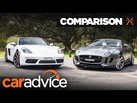 Видео: Сравнение Porsche Boxster S 2016 года и Jaguar F-Type V6 S | CarAdvice
