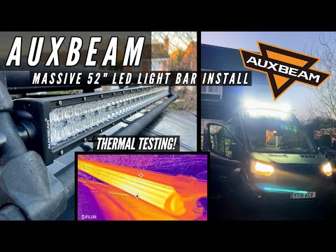 Видео: Световая балка AUXBEAM | Тепловизионное тестирование | Установка индивидуальной световой балки на...