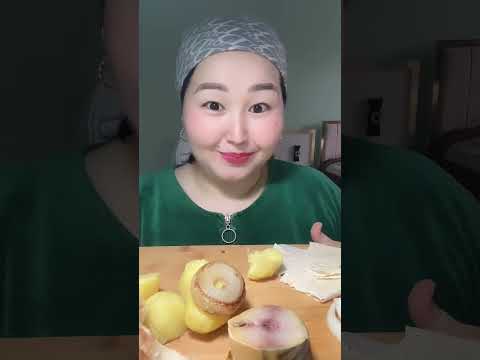 Видео: ASMR | СКУМБРИЯ КАРТОШКА ЛУК ЛАВАШ казакша мукбанг #скумбрия #картоп #food #eating #қазақстан #asmr