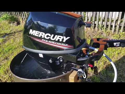 Видео: Обкатка лодочного мотора MERCURY ME9.9MH 4S