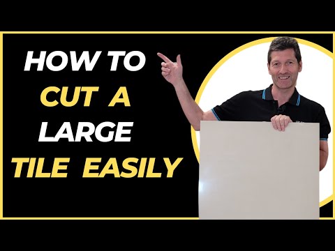 Видео: Как разрезать большую керамогранитную плитку без особых усилий