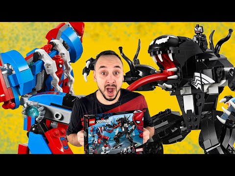 Видео: ПАПА РОБ И LEGO ЧЕЛОВЕК-ПАУК ПРОТИВ ВЕНОМА: ВСЯ СБОРКА ЛЕГО MARVEL SUPER HEROES!