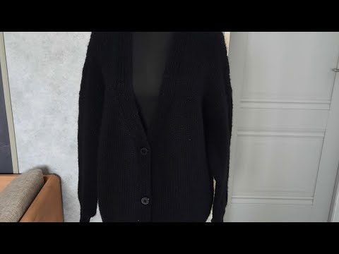 Видео: Кардиган из Ализе ангора голд готов!