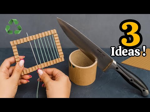 Видео: 99% людей не знают, какие произведения искусства можно создать с помощью картона и рулонов 😱🤯♻️
