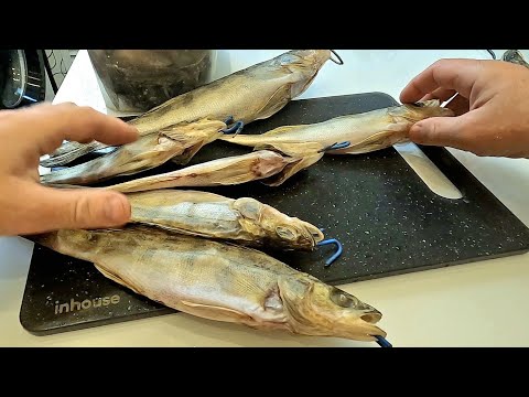 Видео: Вяленая рыба. Как правильно солить, сушить, вялить рыбу. Берш, Судак, Окунь.  Вкусная Вяленая Рыба.