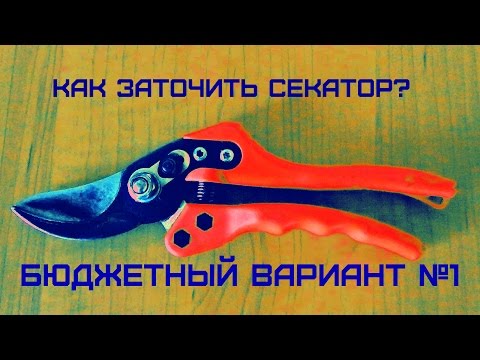 Видео: Как заточить секатор?Бюджетный вариант №1