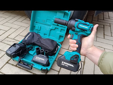 Видео: Гайковерт аккумуляторный ударный Rokodil Titan Pro