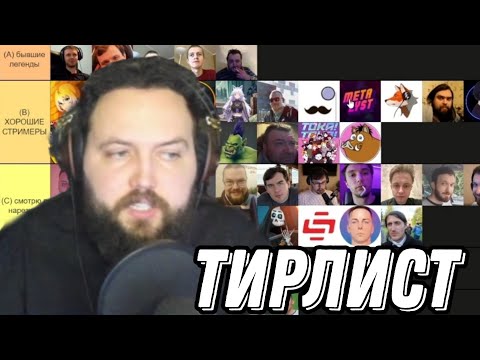 Видео: Бэбэй ЖЁСТКО составил тир лист стримеров