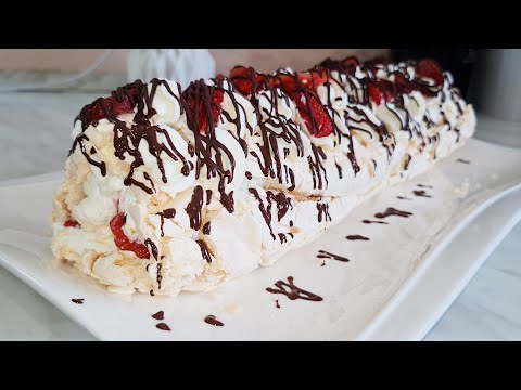 Видео: ПЫШНЫЙ МЕРЕНГОВЫЙ РУЛЕТ получится! Самый ПРОСТОЙ рецепт.