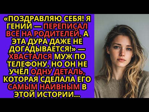 Видео: «Я гений — переписал всё на родителей, а эта дура даже не догадывается!» — хвастался муж по телефону
