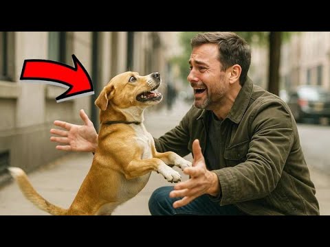 Видео: Щенок смотрел в глаза каждому прохожему 8 месяцев... В день, когда ОН пришёл — случилось чудо!