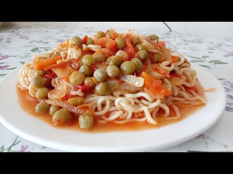 Видео: Көкөністі  кеспе - дәмі тіл үйіреді! Лапша с овощами - вкус пальчики оближешь!