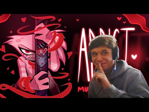 Видео: Реакция на ADDICT (Music Video) - HAZBIN HOTEL (hellboy)