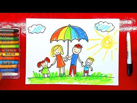 Видео: День защиты детей Рисуем СЕМЬЮ