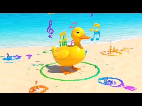 Видео: Утиные танцы на пляжной вечеринке 🦆🎵